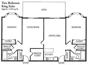 2 bedroom 2 bath Floor Plan at Cogir of Fremont, Fremont, 94536